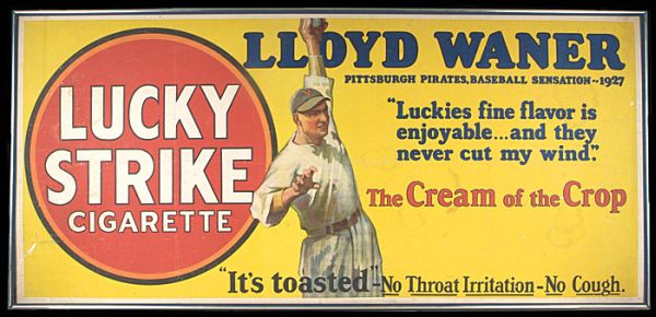 1928 Lucky Strike Waner Lloyd